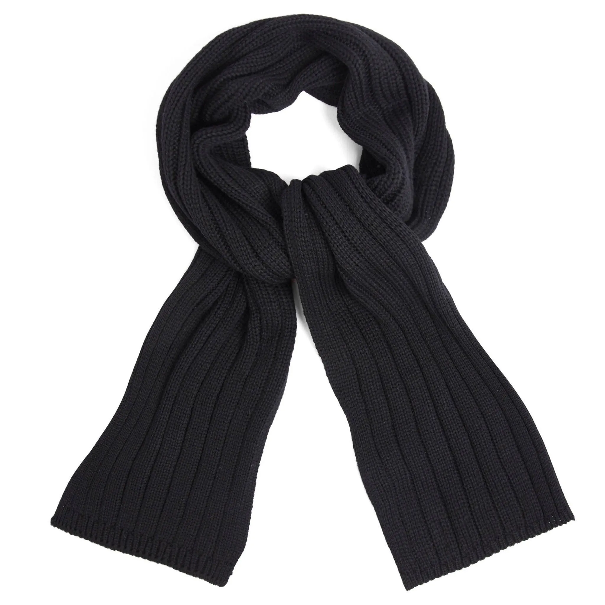 100% Chunky Merino Wool Wide Rib Scarf