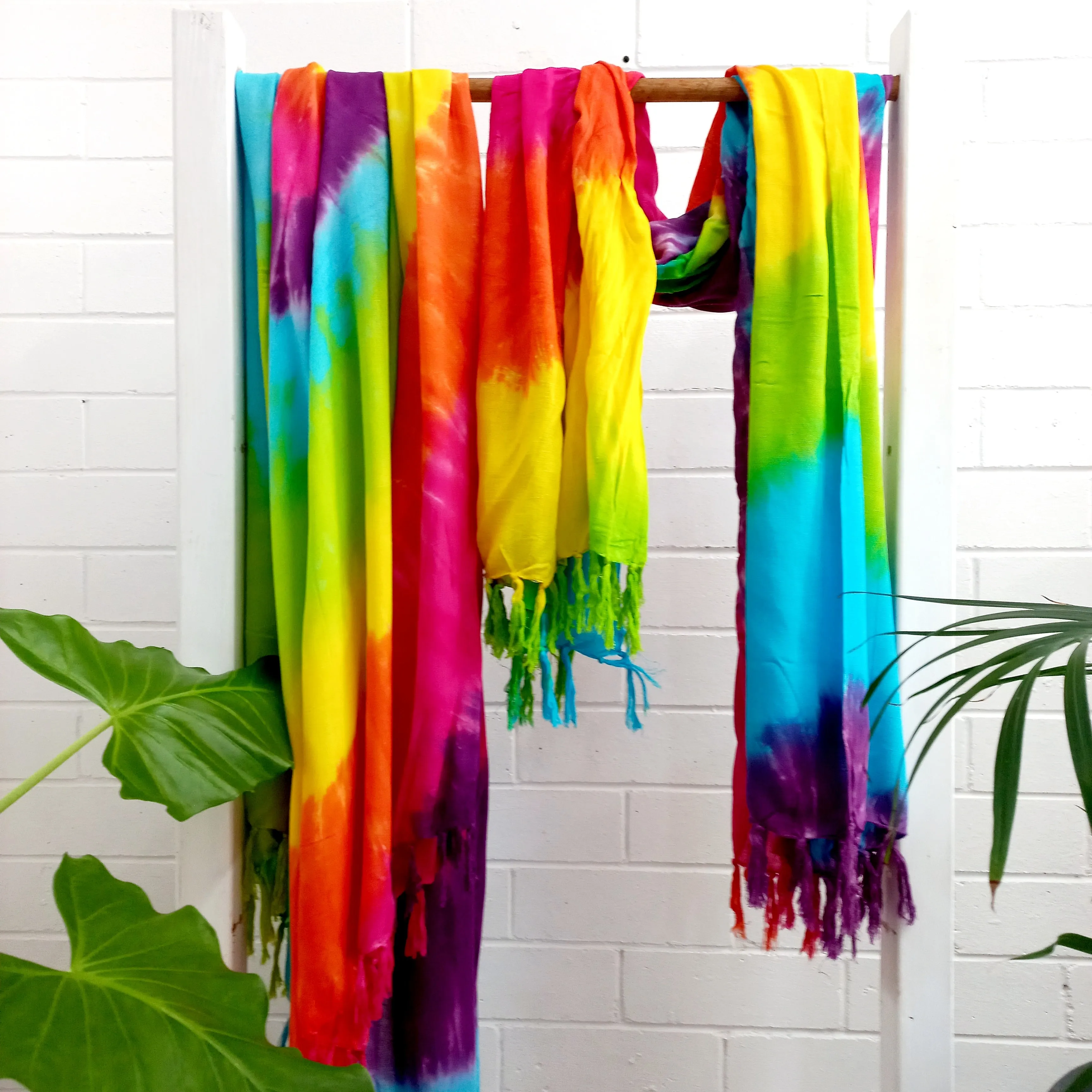 100% Rayon Woman's Sarong - Rainbow