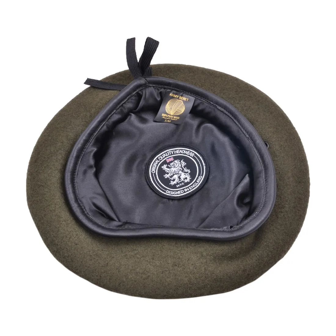 100% Wool Olive Military Beret