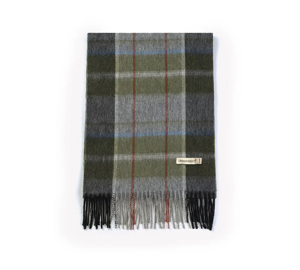 100% Wool Scarf Plaid