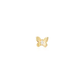 14k Butterfly Stud