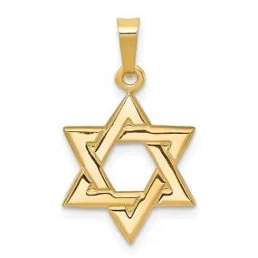 14k Yellow Gold 23MM Star of David Charm