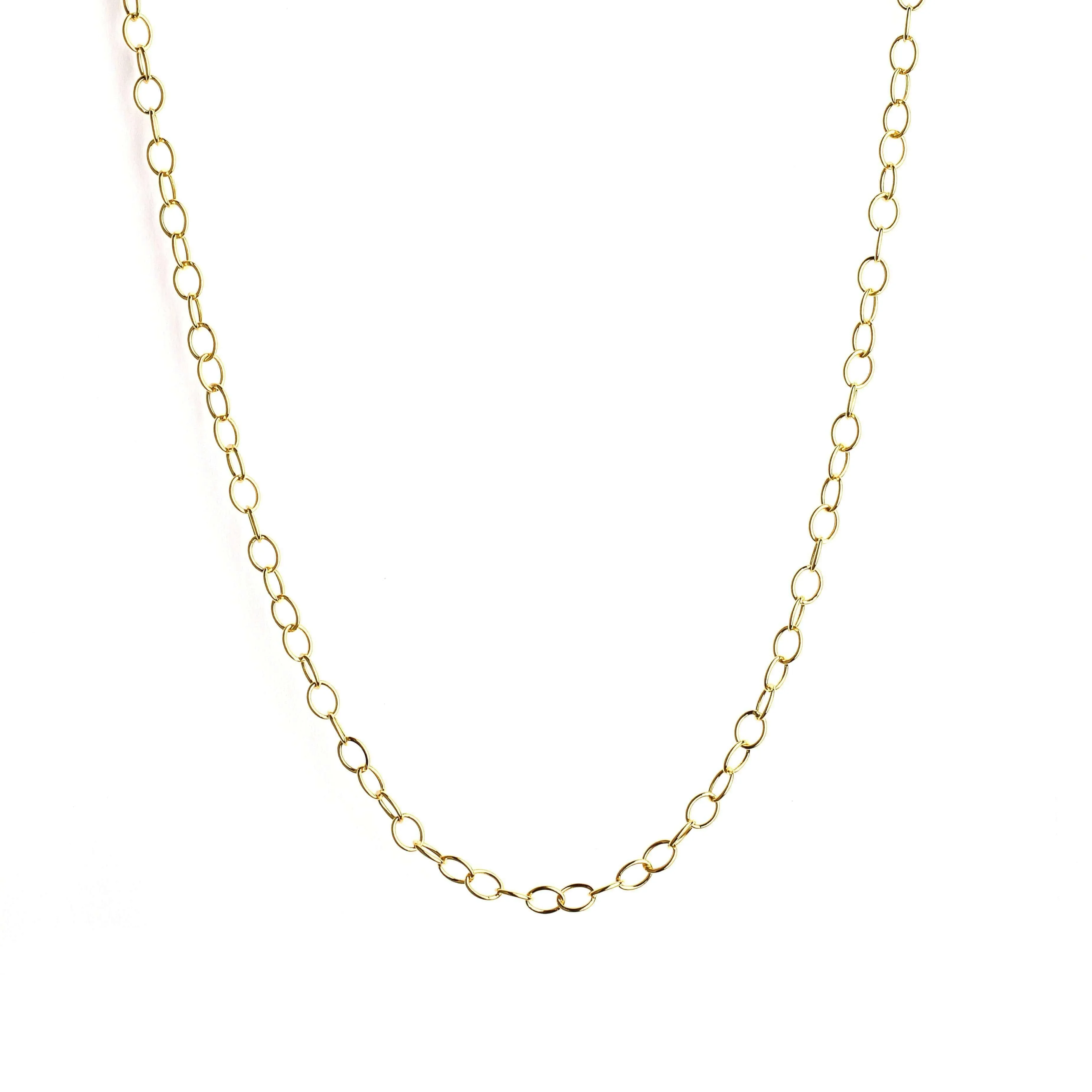 18 Karat Yellow Gold Large Link Chain