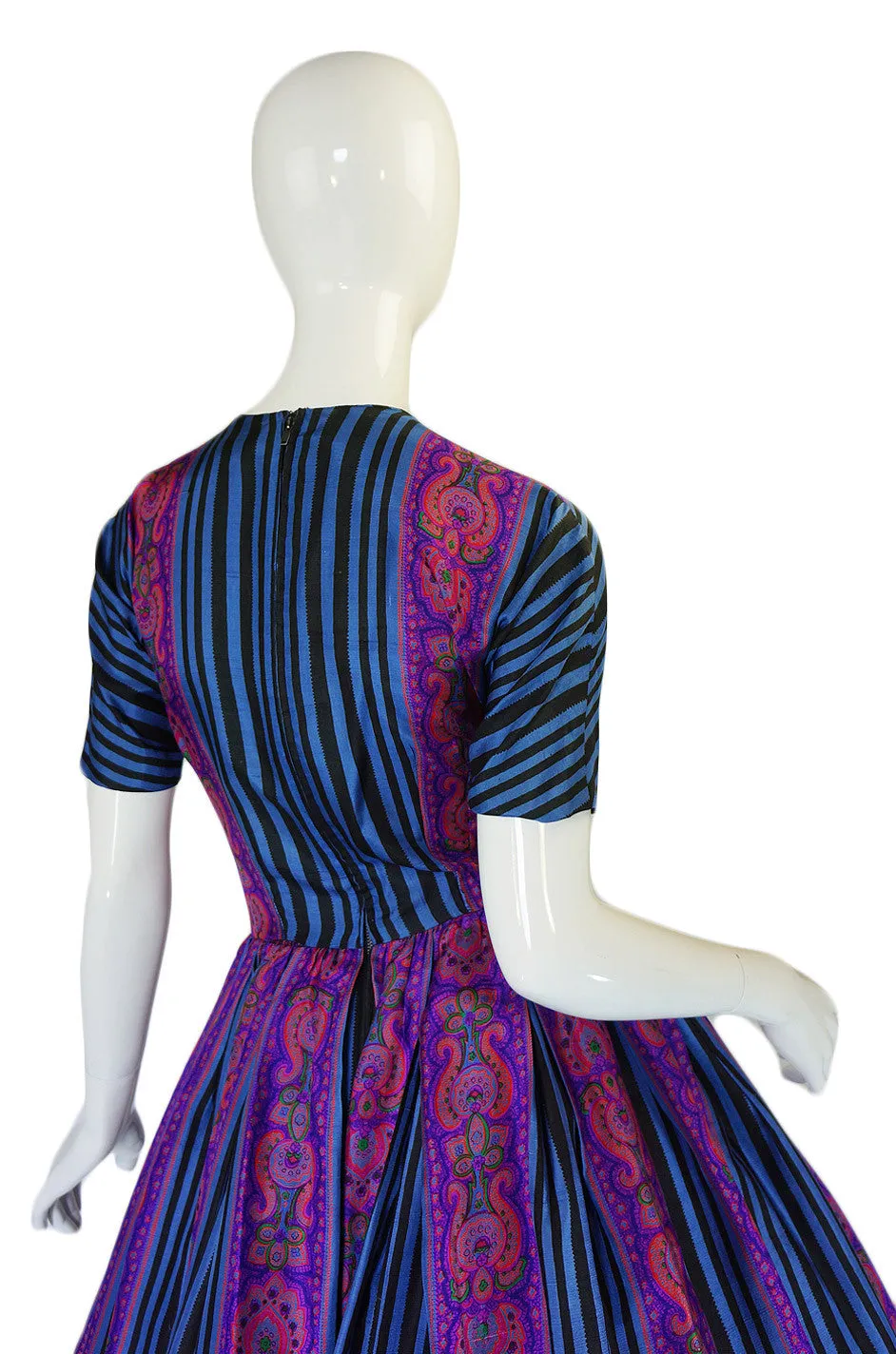 1950s Amazing Anne Fogarty Silk Dress