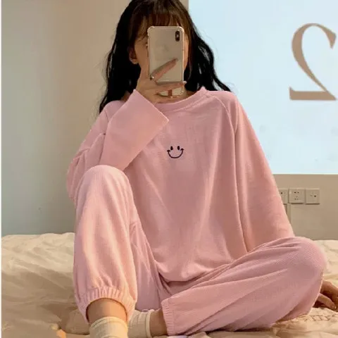 2 Pcs Women 's Long Sleeve Sleep Set 498874 - L