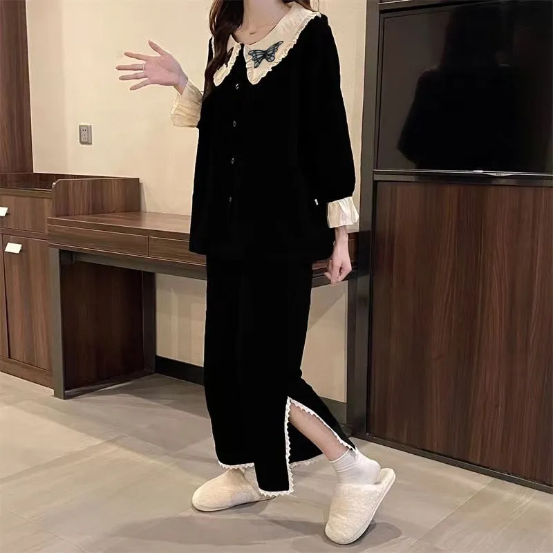 2 Pcs Women 's Long Sleeve Sleep Set 511480 - XL