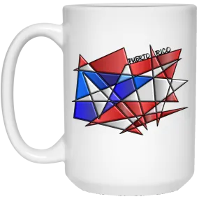 ABSTRACT PR 15 oz. White Mug