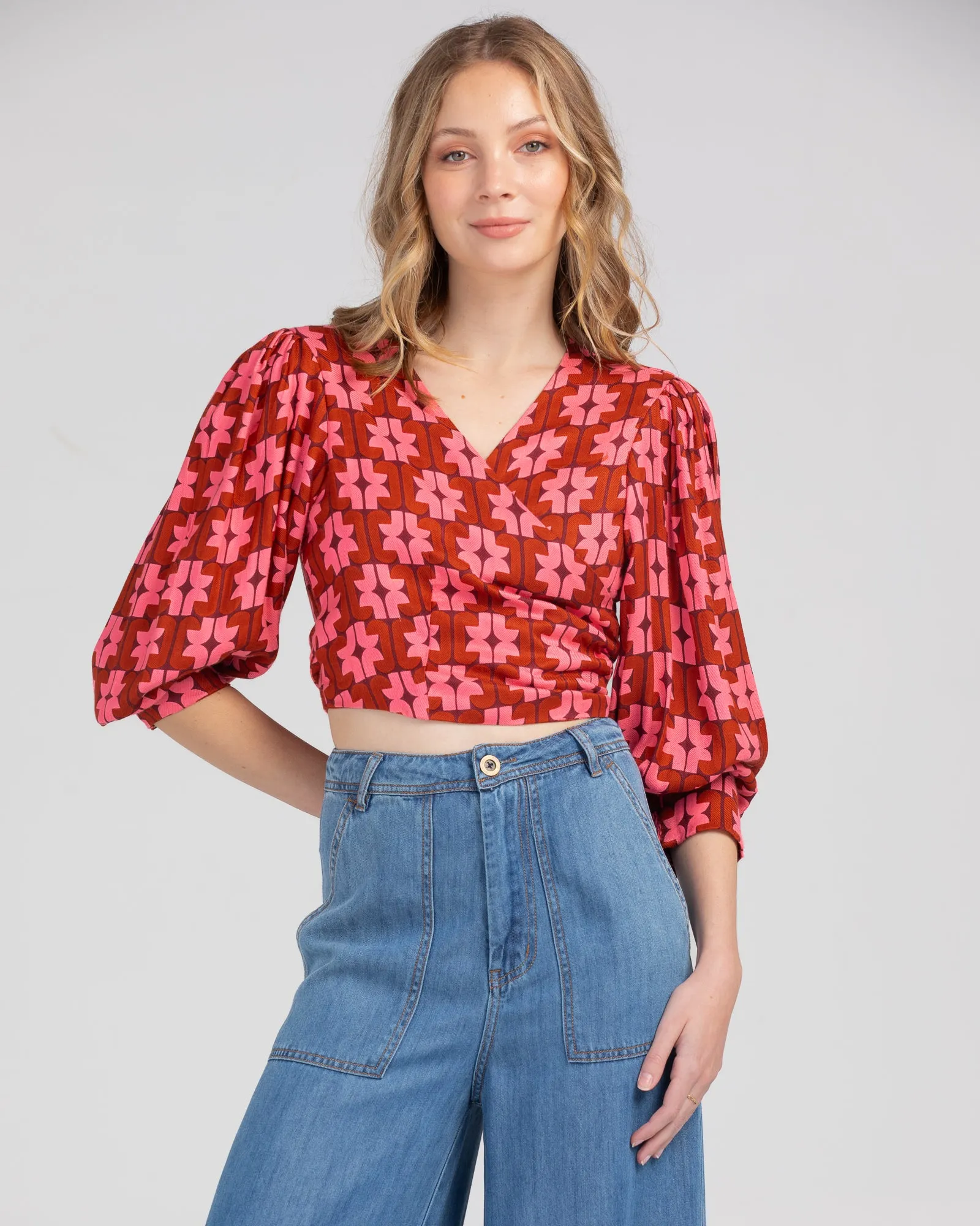 Adi Wrap Top - Cider