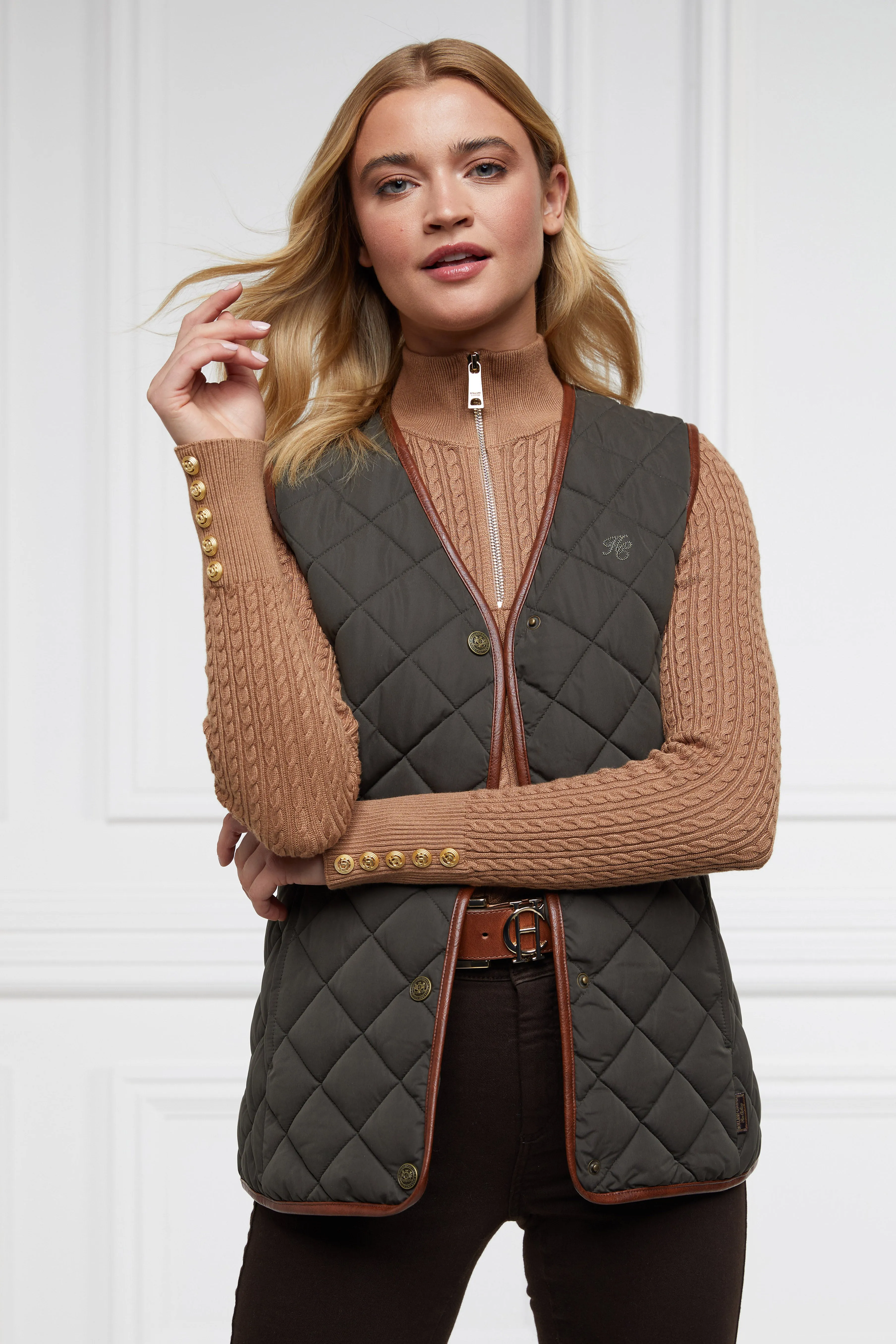 Adlestrop Gilet (Dark Olive)