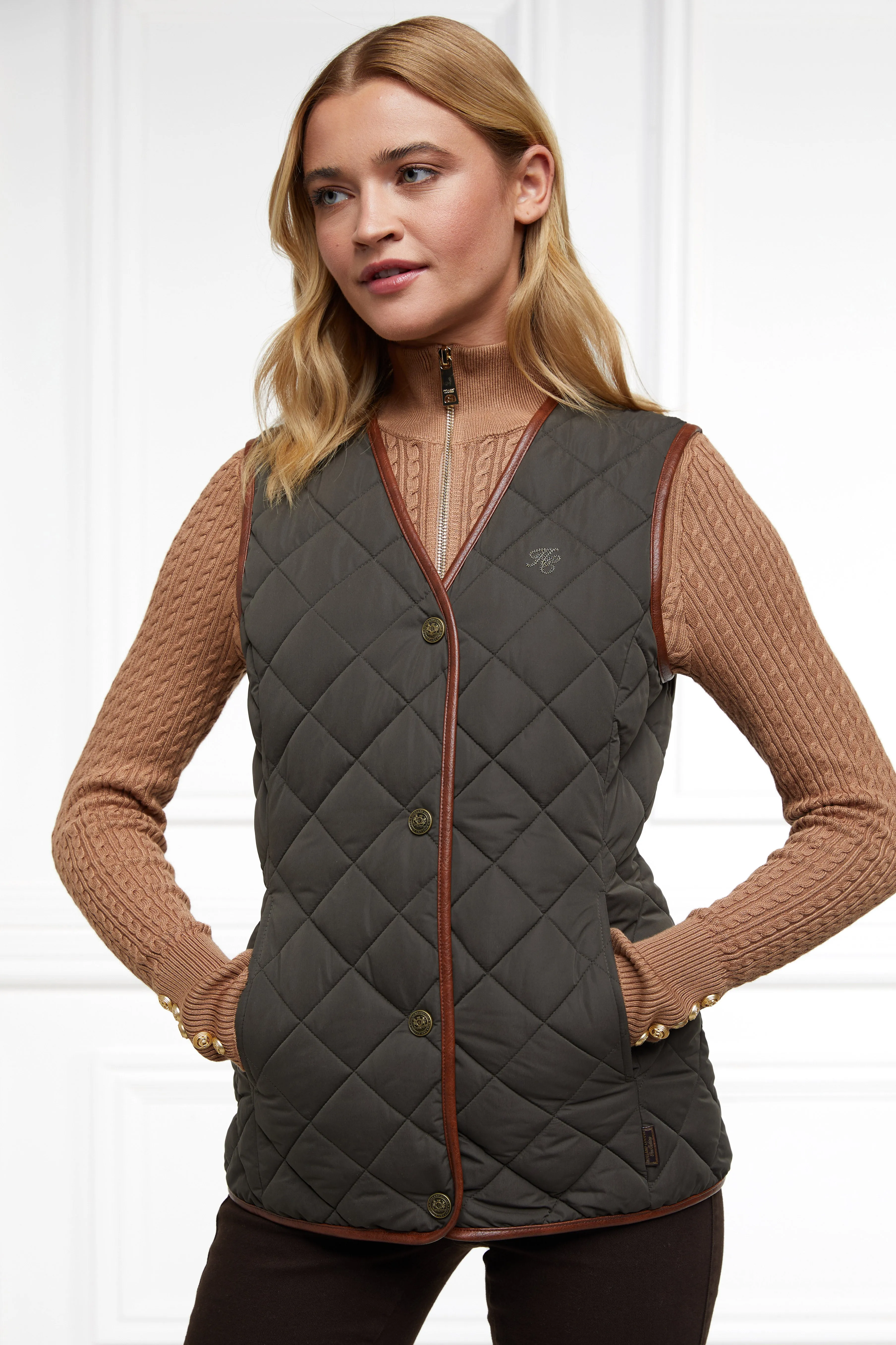 Adlestrop Gilet (Dark Olive)