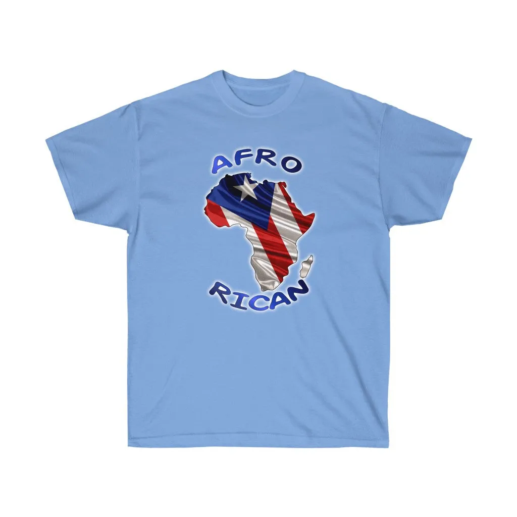 Afro Rican Continent Flag - Unisex Ultra Cotton Tee