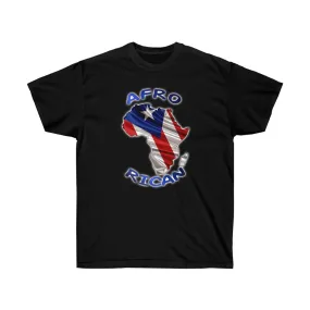 Afro Rican Continent Flag - Unisex Ultra Cotton Tee