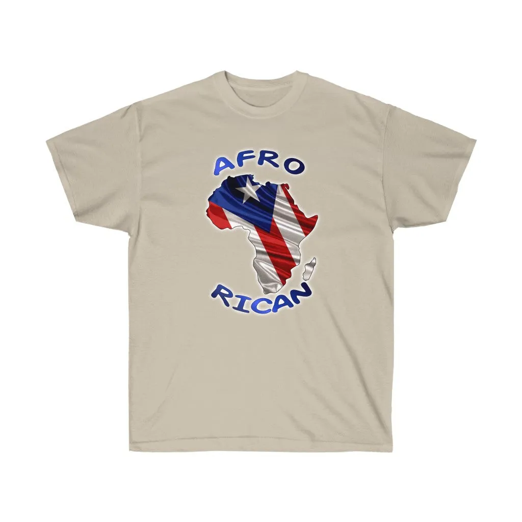 Afro Rican Continent Flag - Unisex Ultra Cotton Tee