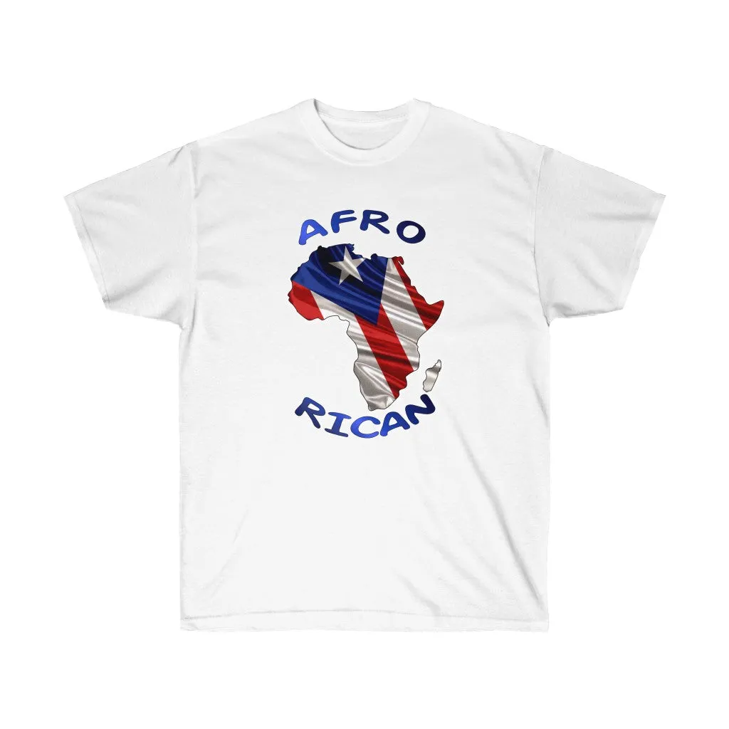 Afro Rican Continent Flag - Unisex Ultra Cotton Tee