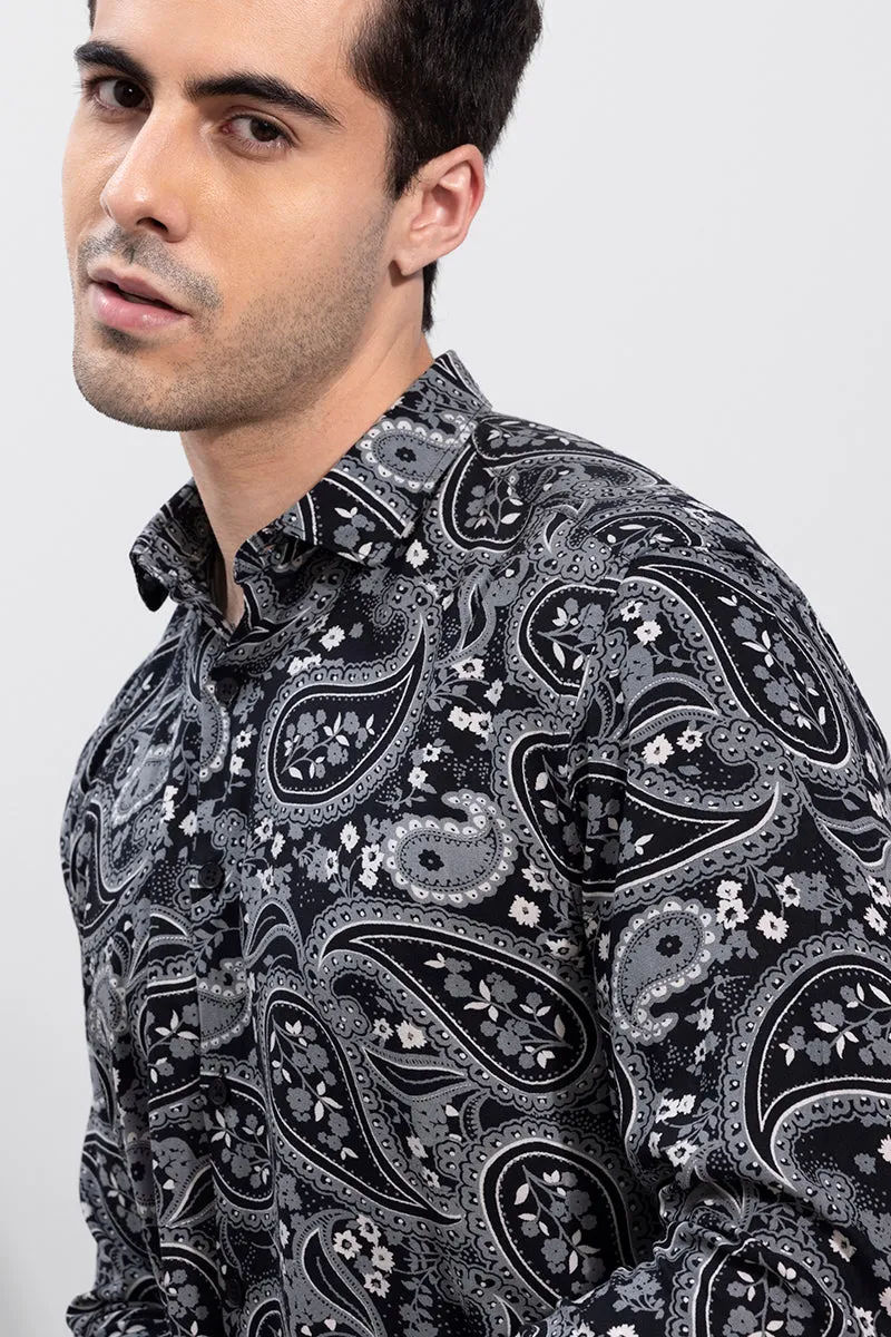 Allover Paisley Navy Shirt