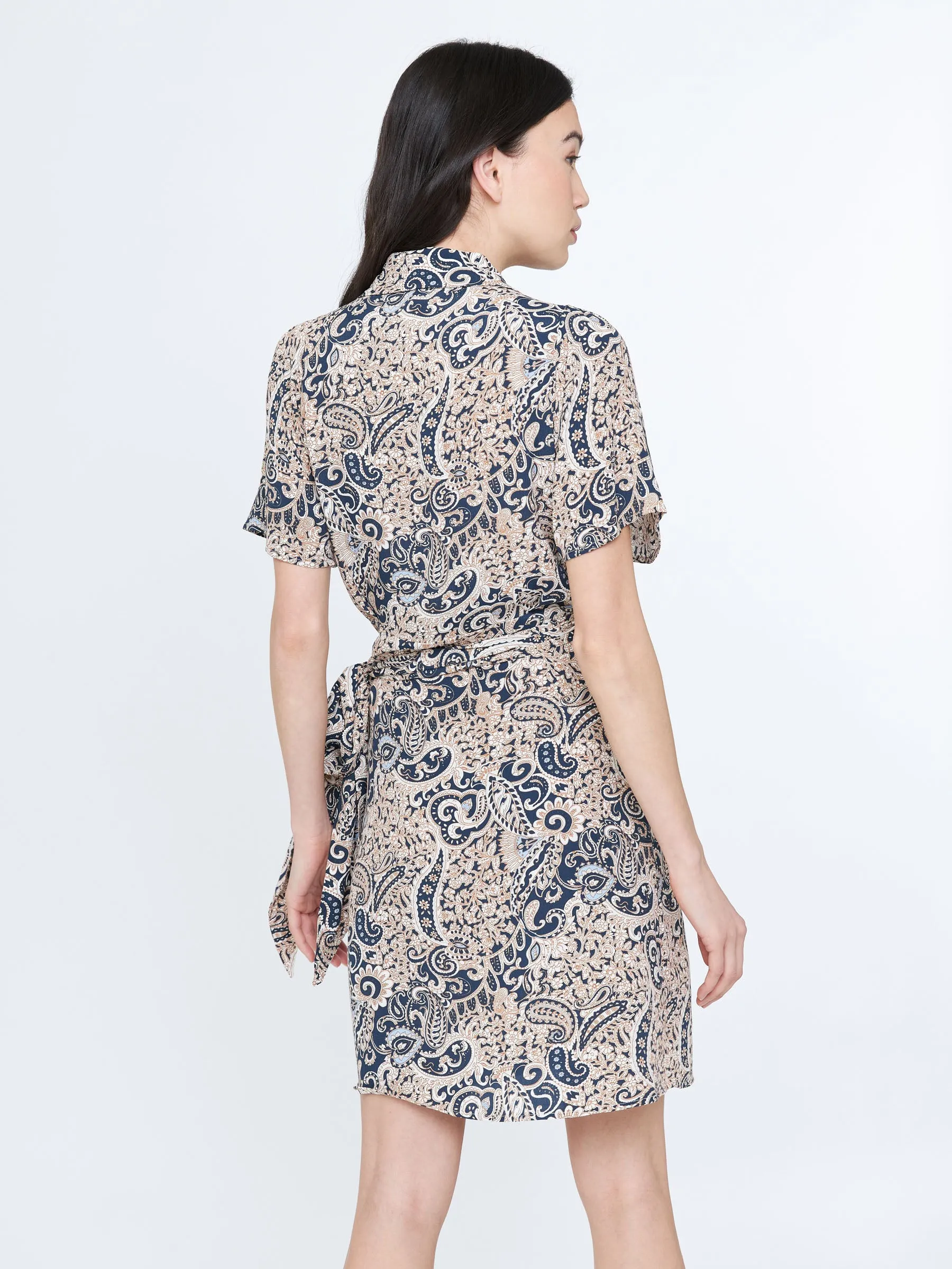 Anastasia Print Polo Wrap Dress