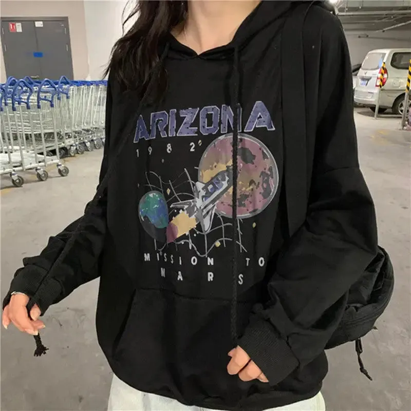 Arizona Printed Loose Hoodie