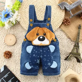 Baby Boy Summer Animal Shorts Overalls