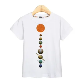 Baby Girl Summer Solar System 3-14T Space Tees