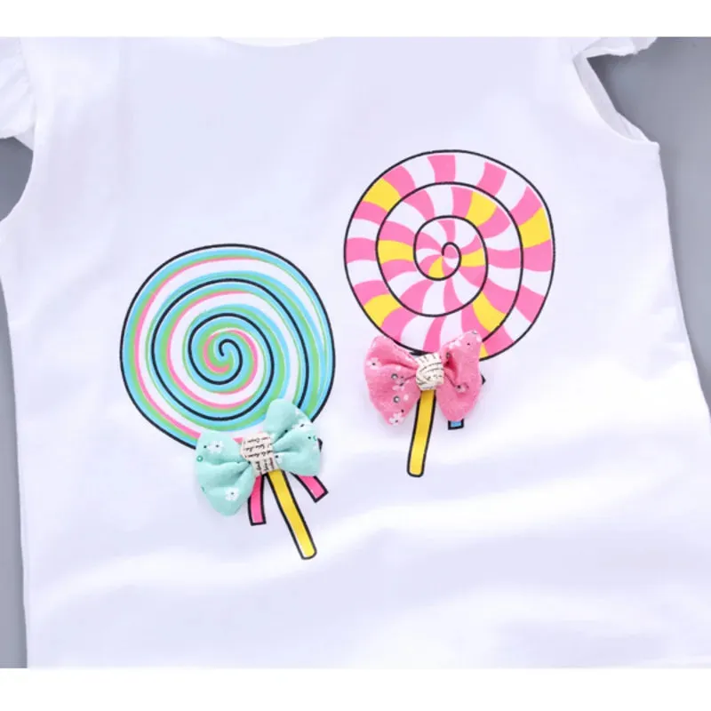 Baby Girls Sleeveless Lollipop Summer Outfits