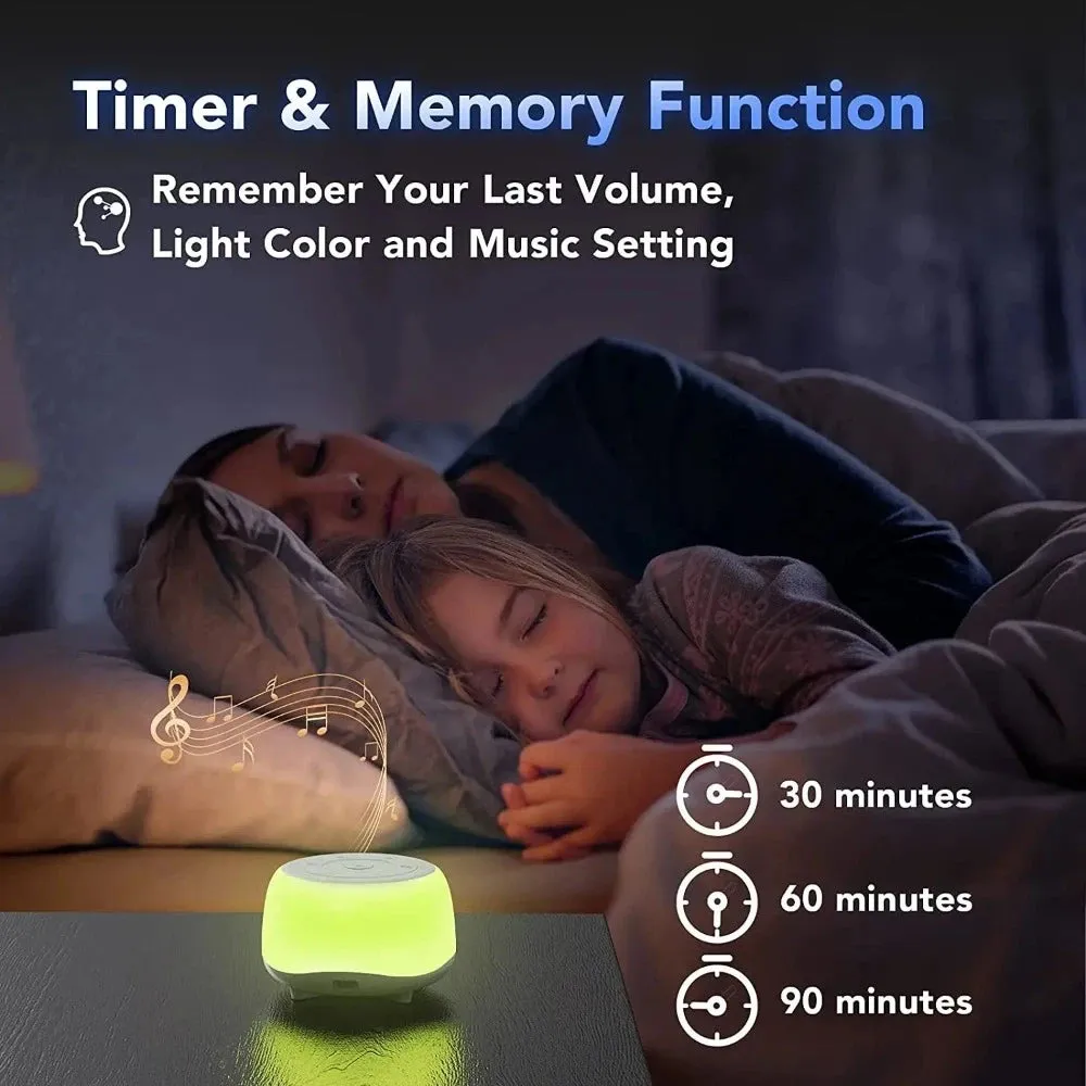 Baby White Noise Sound Machine USB Night Light