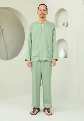 Baju Melayu Embun Men (Olive Green)