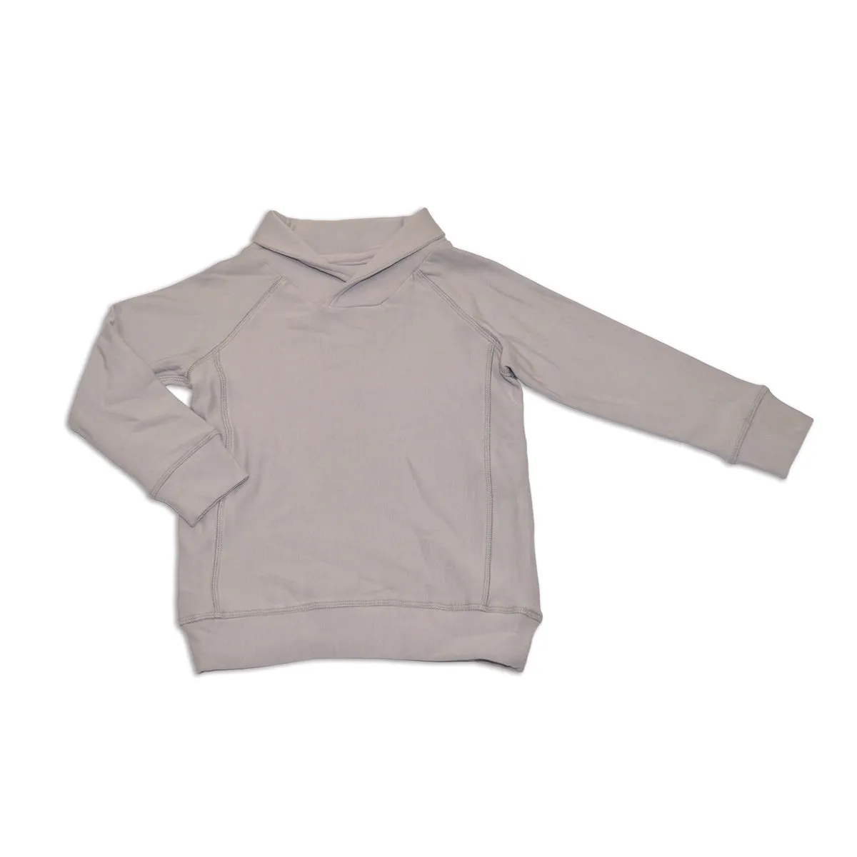 Bamboo Fleece Shawl Collar Sweatshirt (Drizzle)