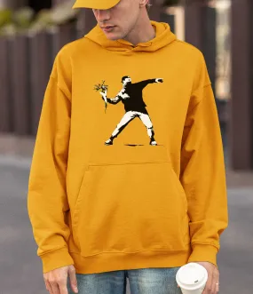 Banksy Hoodie - Flower Thrower