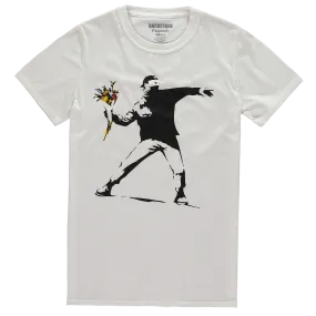 Banksy Rage Flower Thrower T-shirt