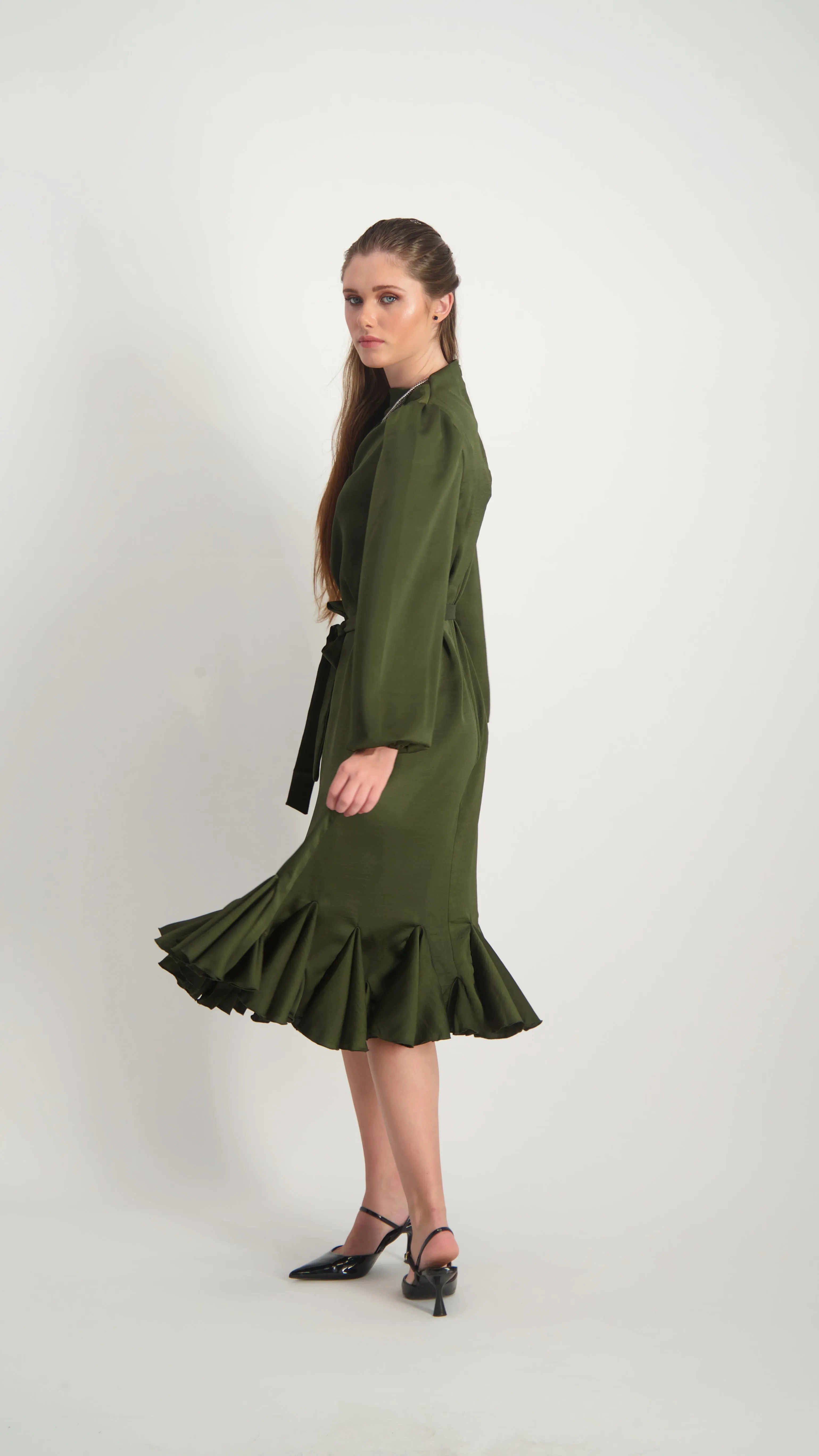 Bells Dress / Olive