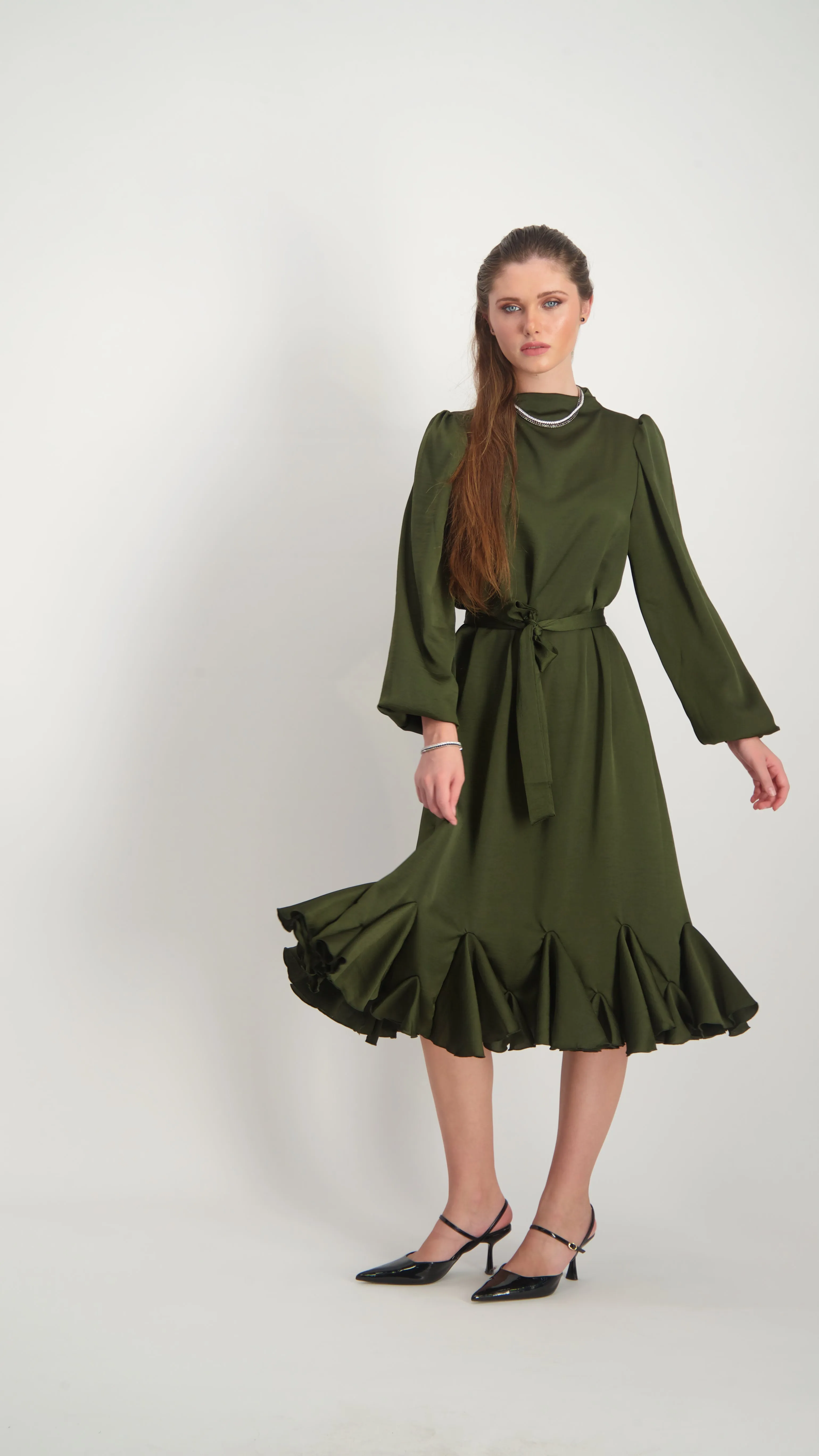 Bells Dress / Olive