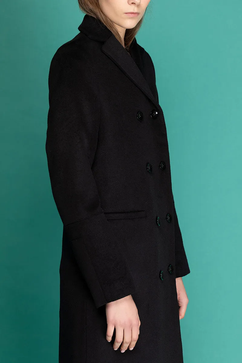 BENITA Cashmere Coat - Black