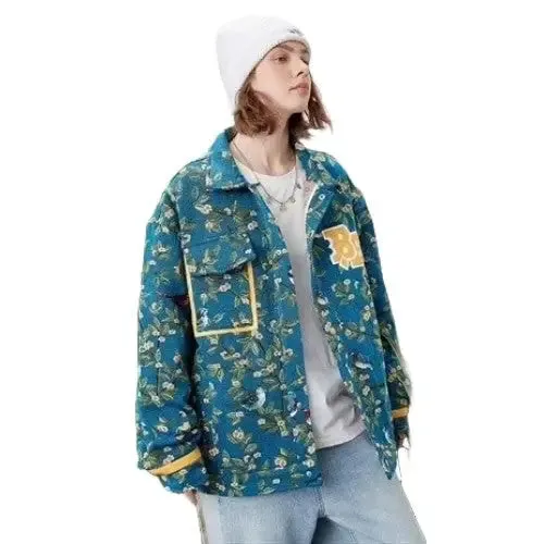 Bestuff Flower Bird Embroidered Jacket