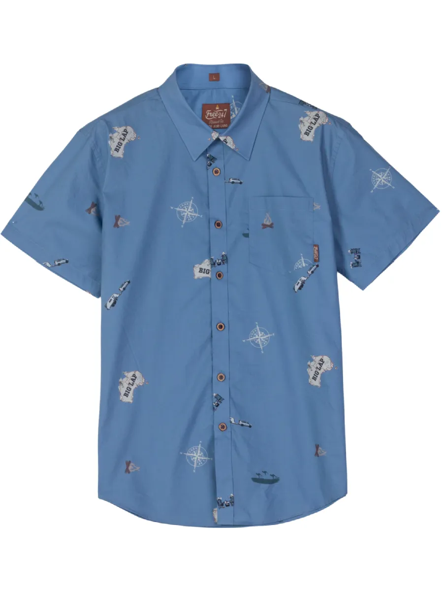 Big Lap - Men's Casual Button Up Shirt