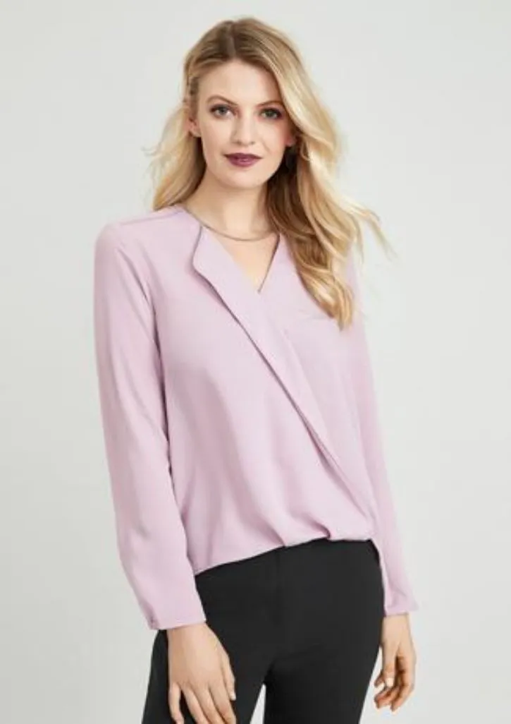 Biz Collection Womens Lily Hi-lo Blouse (S014LL)-Clearance