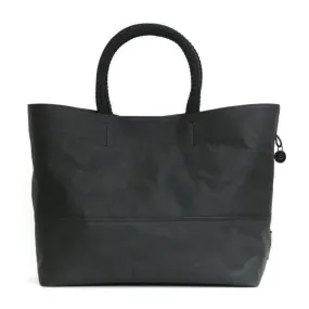 Black Vegan washable paper bag by Bare Instinct