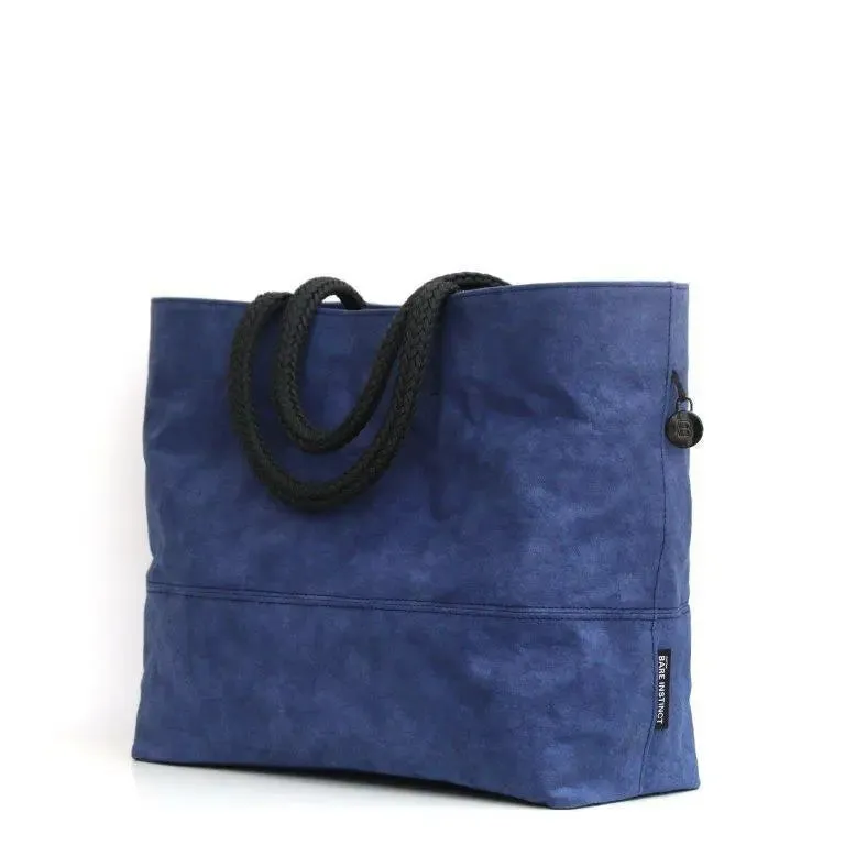 Blue Vegan washable paper bag by Bare Instinct