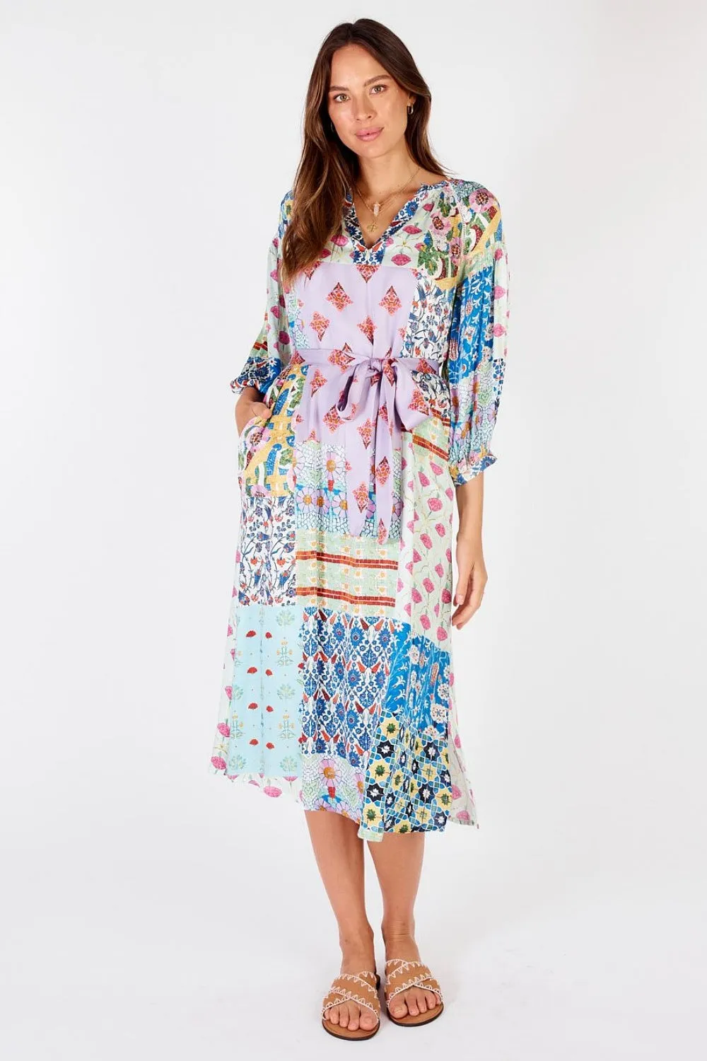 BOUCHER PATCH MAXI DRESS