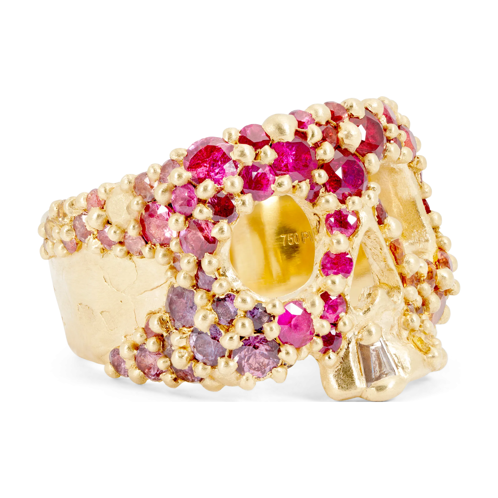 California Sunset Kali Skull Ring - Made to Order