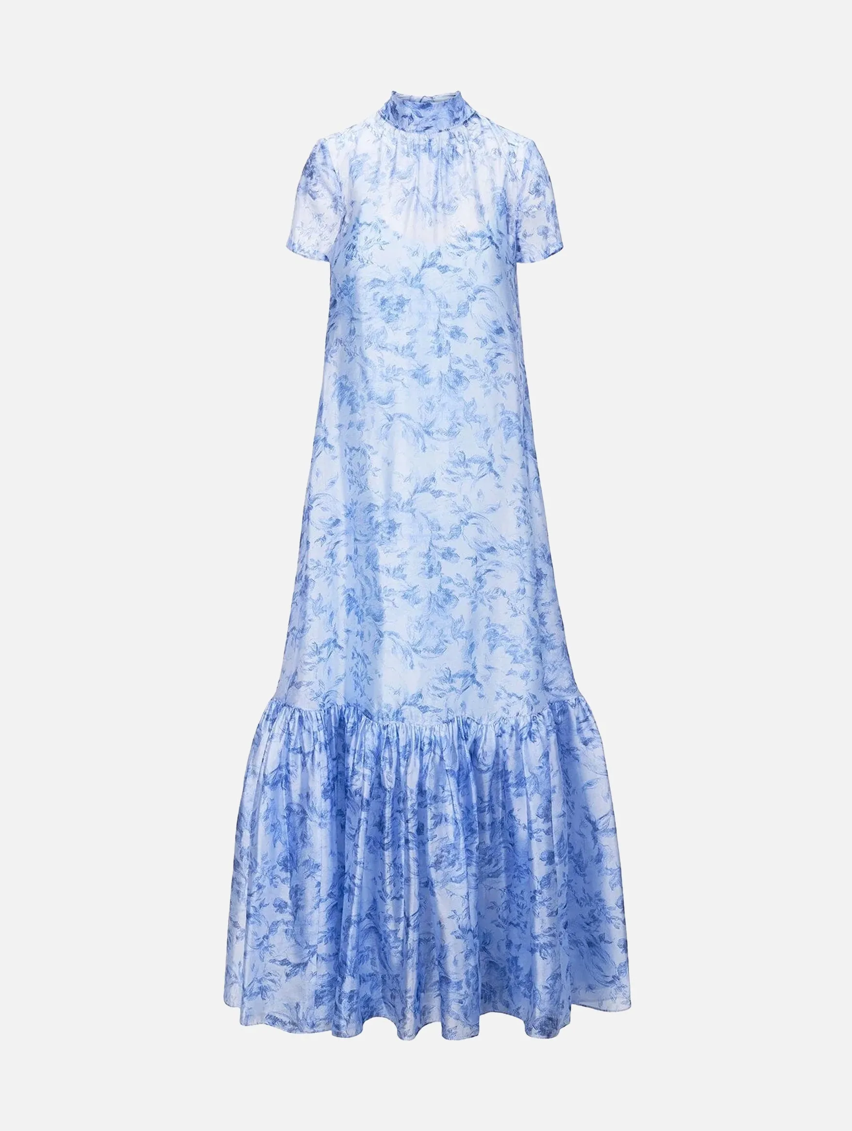 Calluna Dress in Periwinkle Floral Blue