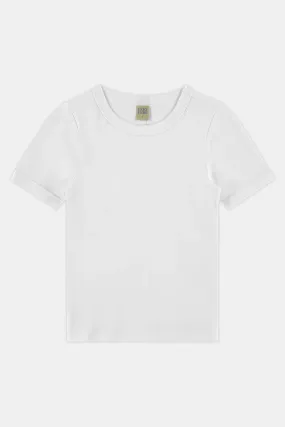 Car Tee in White