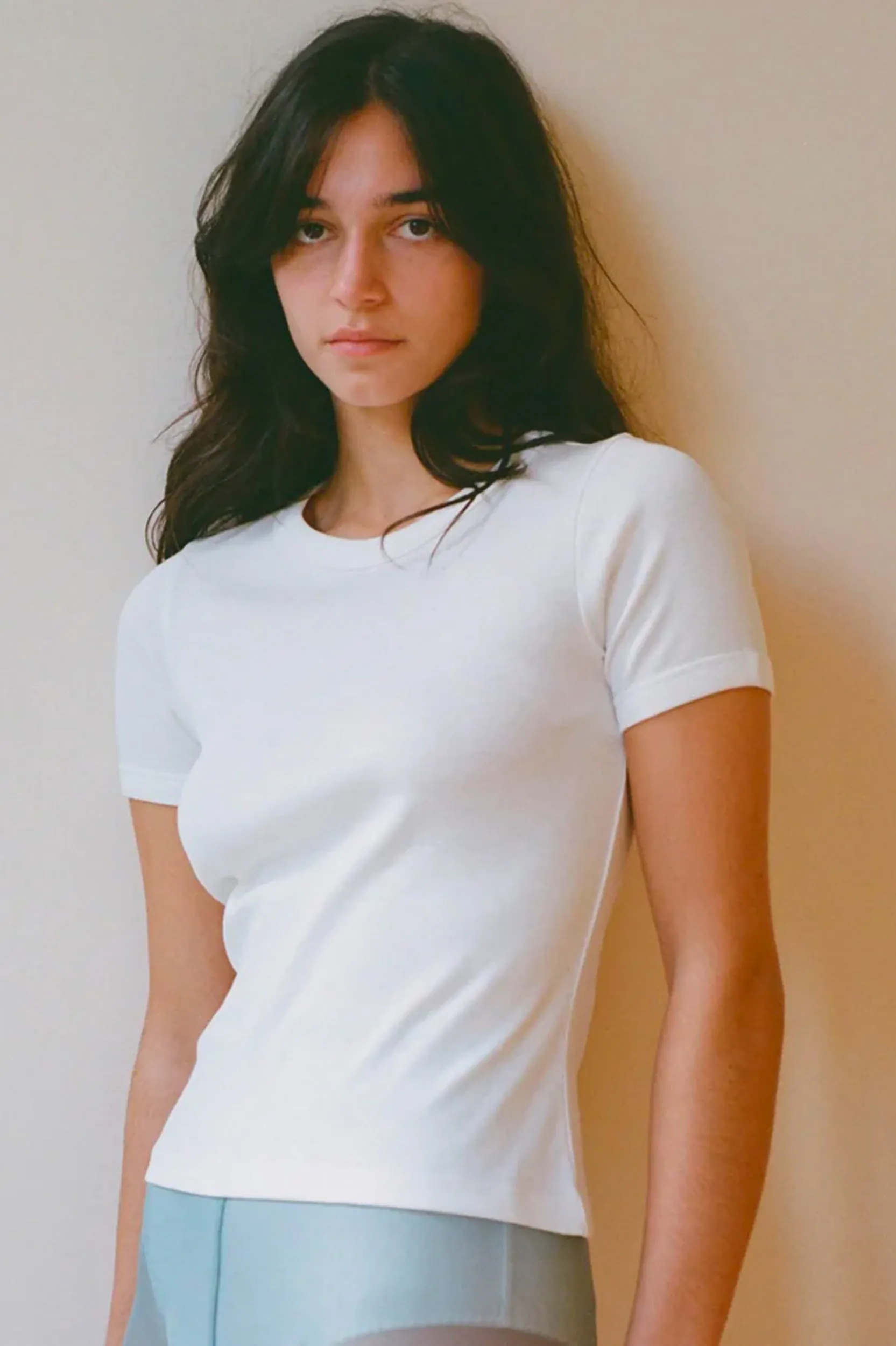 Car Tee in White