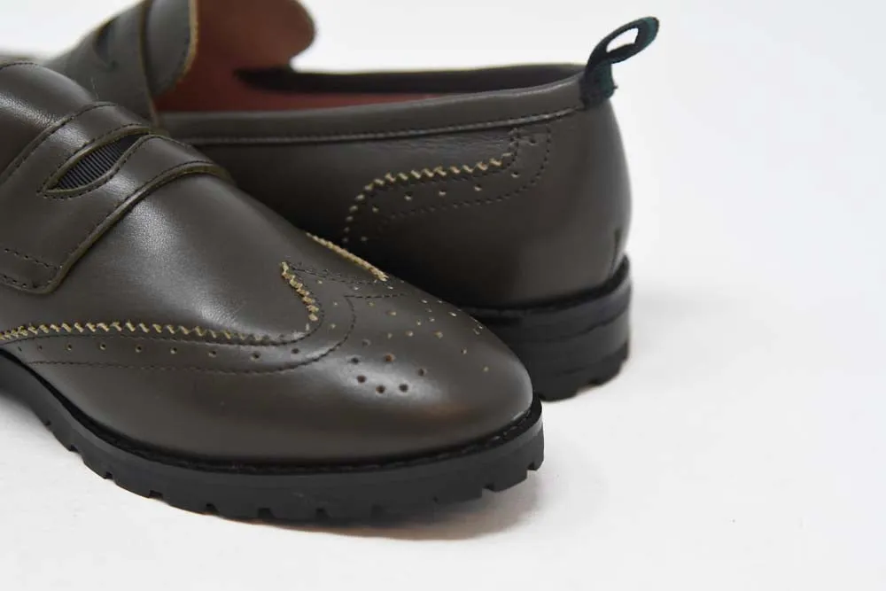 Carrol Olive Leather