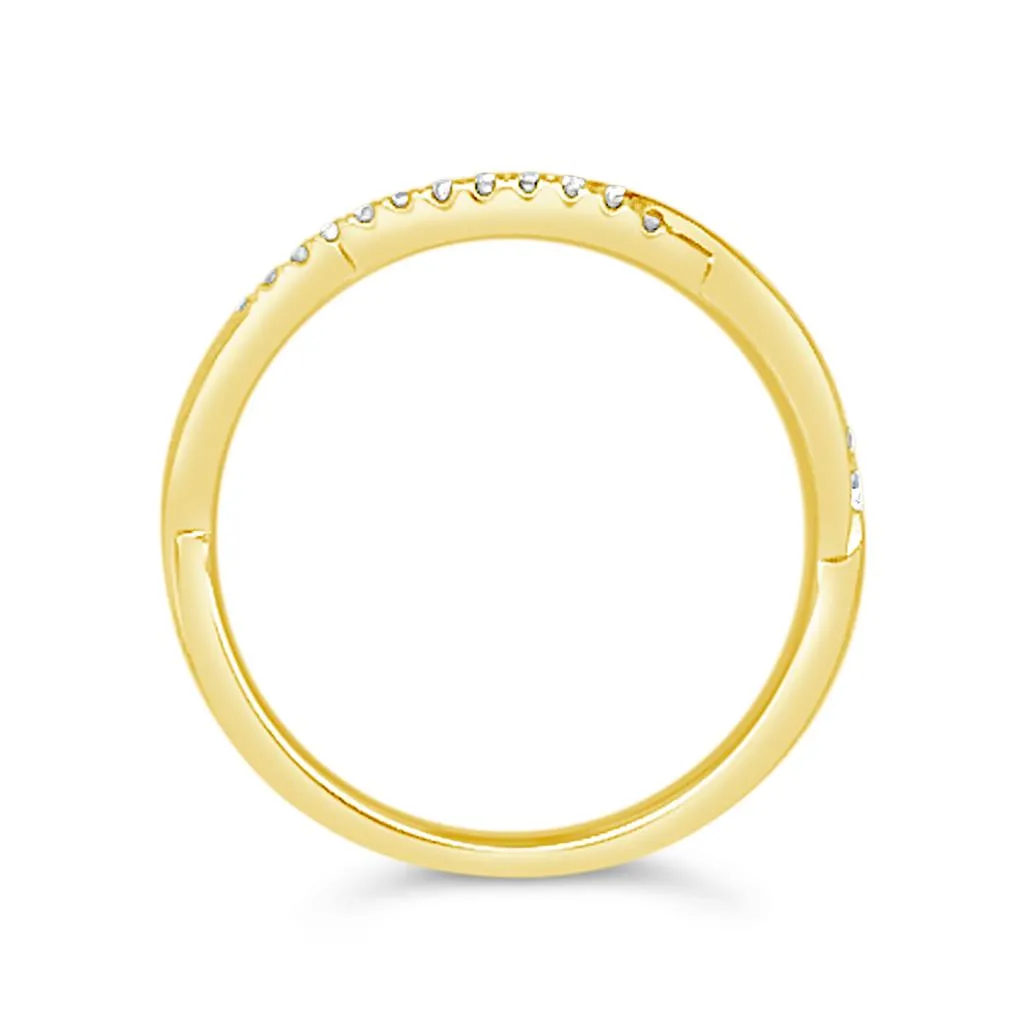 Clara by Martin Binder Diamond Twist Stackable Ring (0.11 ct. tw.)