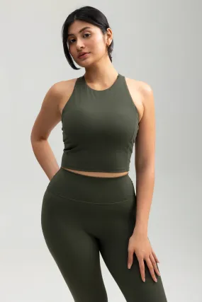 Classic Crop in Olive