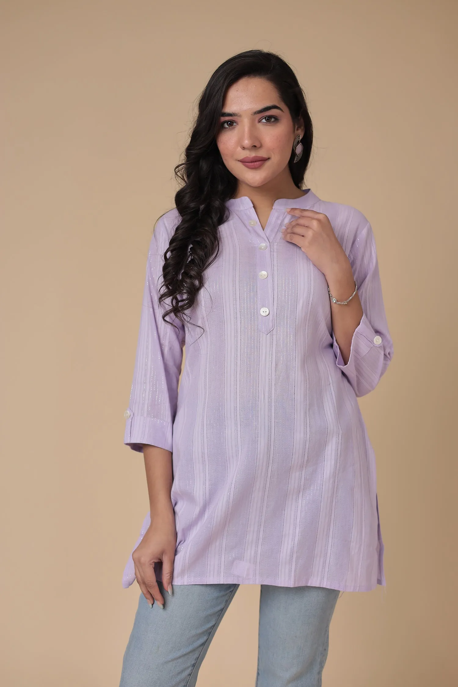 Cotton Woven Tunic with Embroidered work