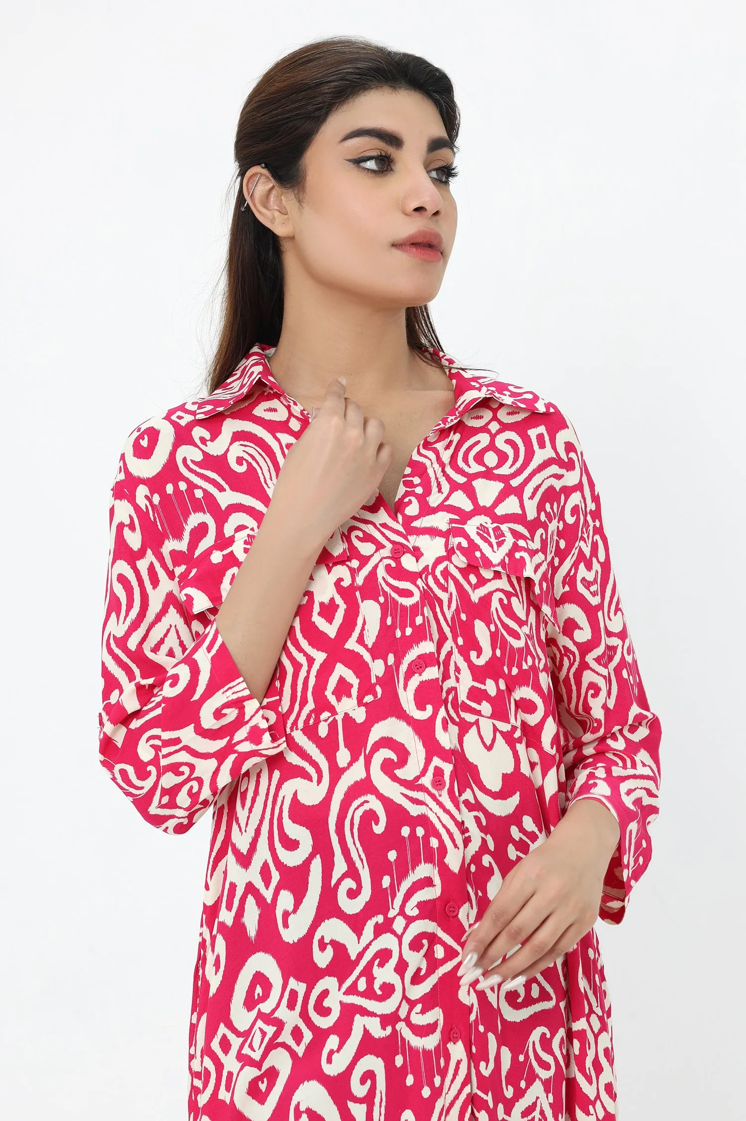 CRIMSON PAISLEY DREAM-FUCHSIA