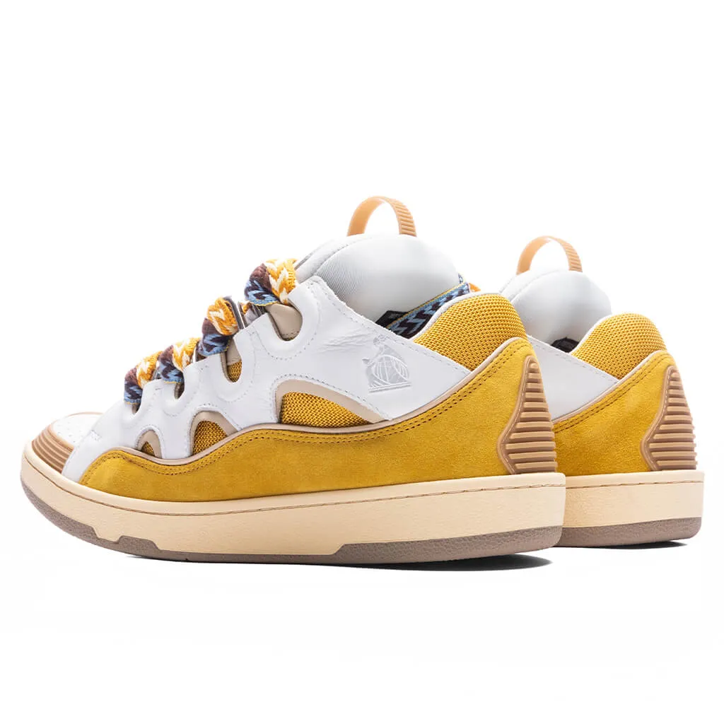 Curb Sneakers - White/Yellow