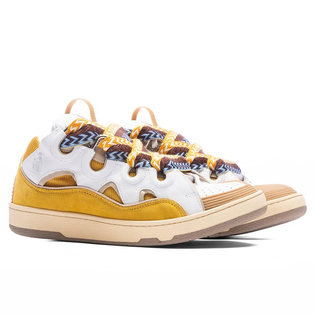 Curb Sneakers - White/Yellow