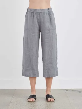 Cut Loose Hanky Linen Easy Crop Pant, Style #4202349